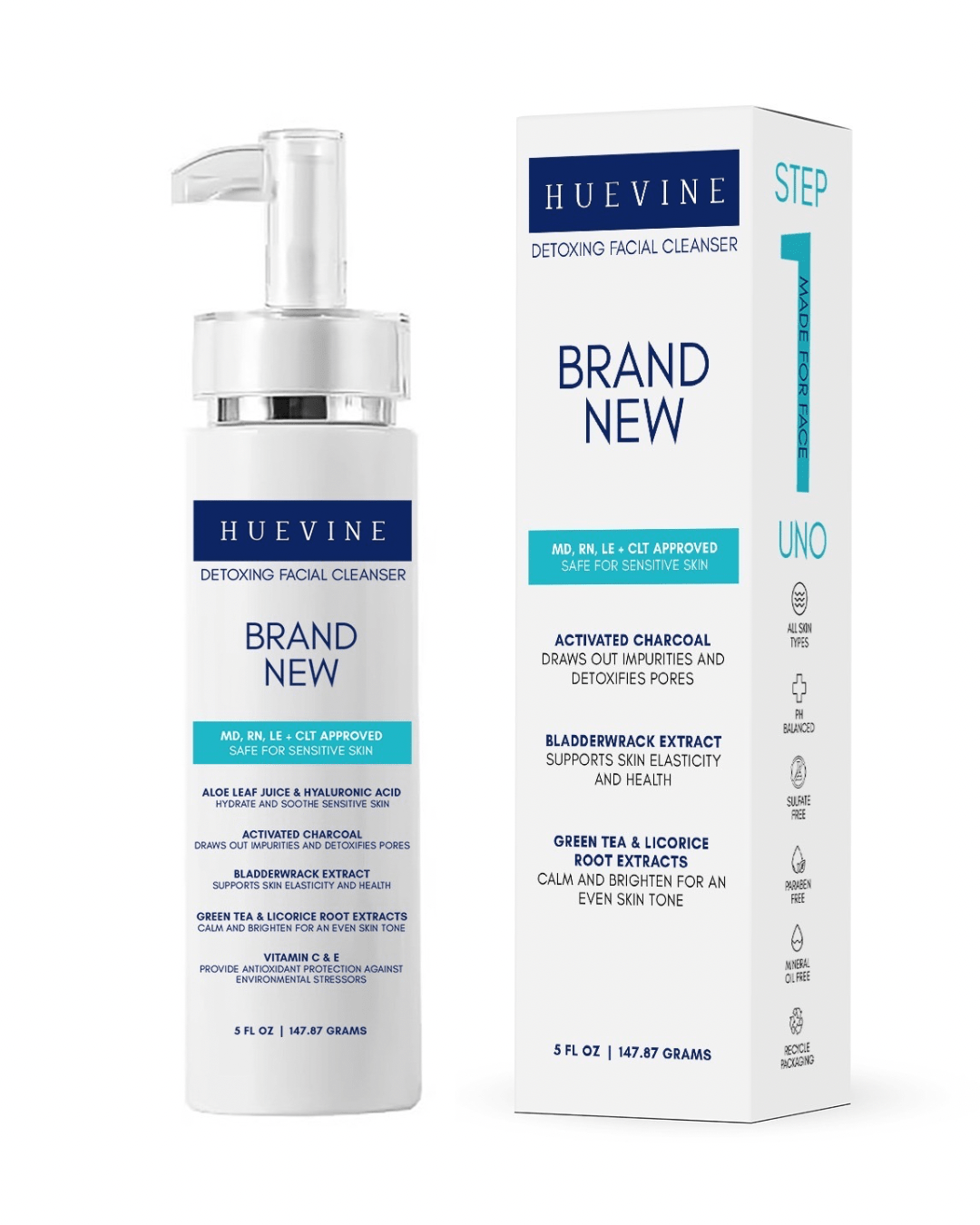 BRAND NEW | Detoxing Facial Gel Cleanser - HueVine Wellness + Spa